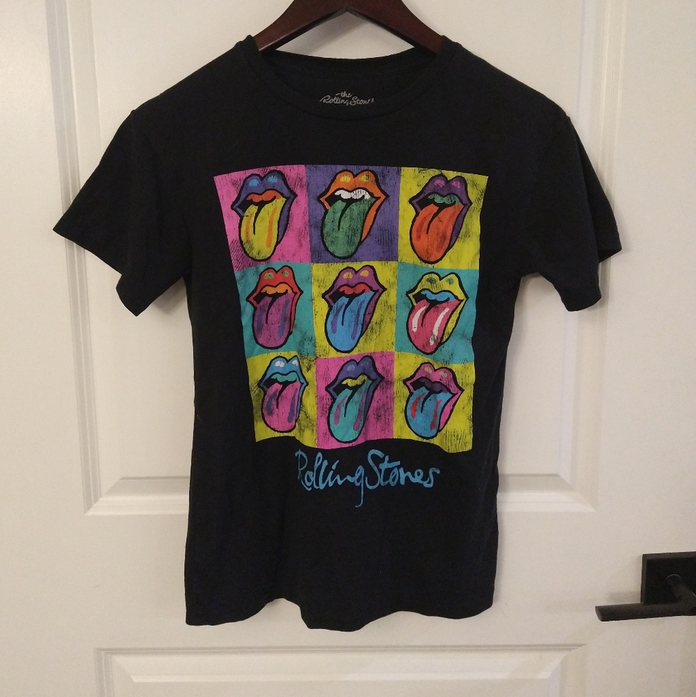 The Rolling Stones Black Short Sleeve Tee